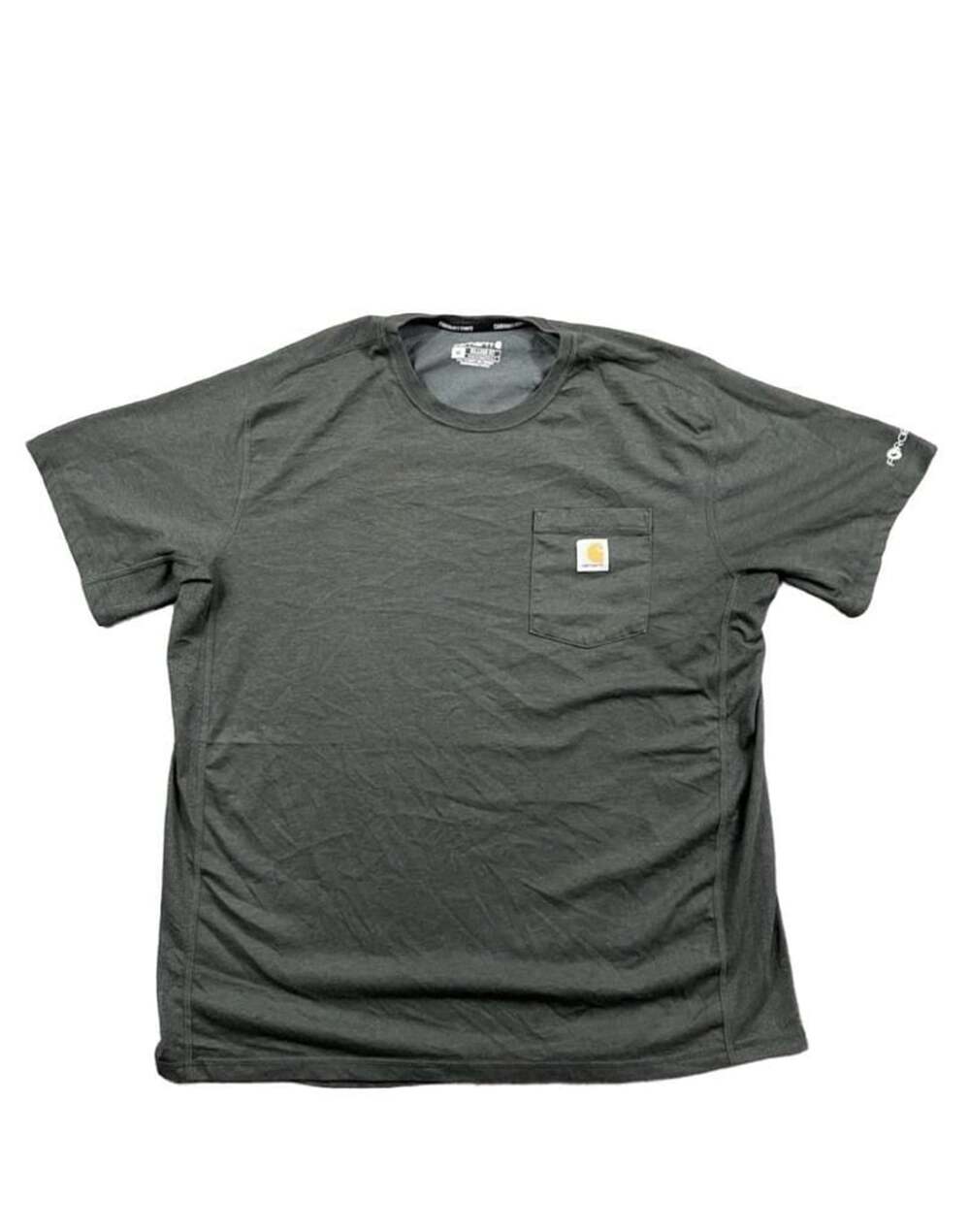 Carhartt Force Men’s Heather Grey T-Shirt Relaxed Fit Pocket Workwear Size XL